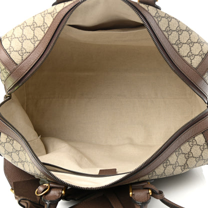 Gucci GG Supreme Monogram Web Medium Duffle Bag Brown 4 of 11