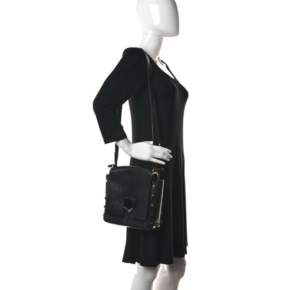 Jimmy Choo Grainy Calfskin Lockett Shoulder Bag Black 3 of 32