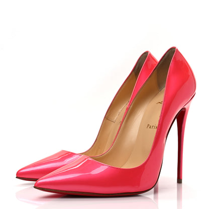 Christian Louboutin Metallic Patent So Kate 120 Pumps 41 Florida 3 of 8
