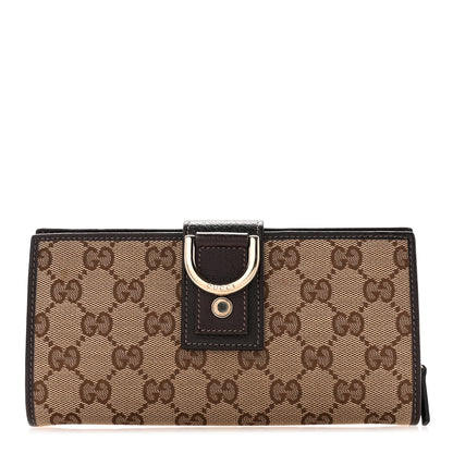 Gucci Monogram Abbey Continental Wallet Dark Brown 1 of 7