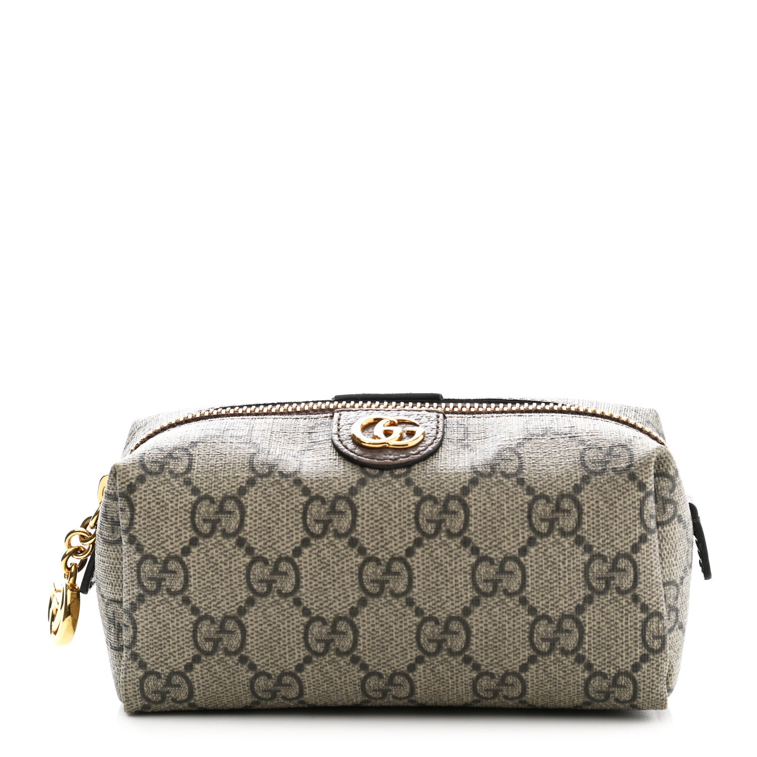 Gucci Soft GG Supreme Monogram Calfskin Small Ophidia Cosmetic Case Beige Ebony New Acero 1 of 8