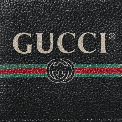 Gucci Cripto Calfskin Logo Bi-Fold Wallet Black Grege 7 of 7