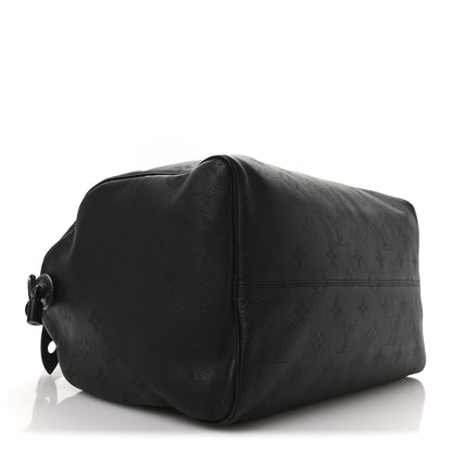 Louis Vuitton Calfskin Monogram Speedy P9 Bandouliere 40 Ultra Black 5 of 13