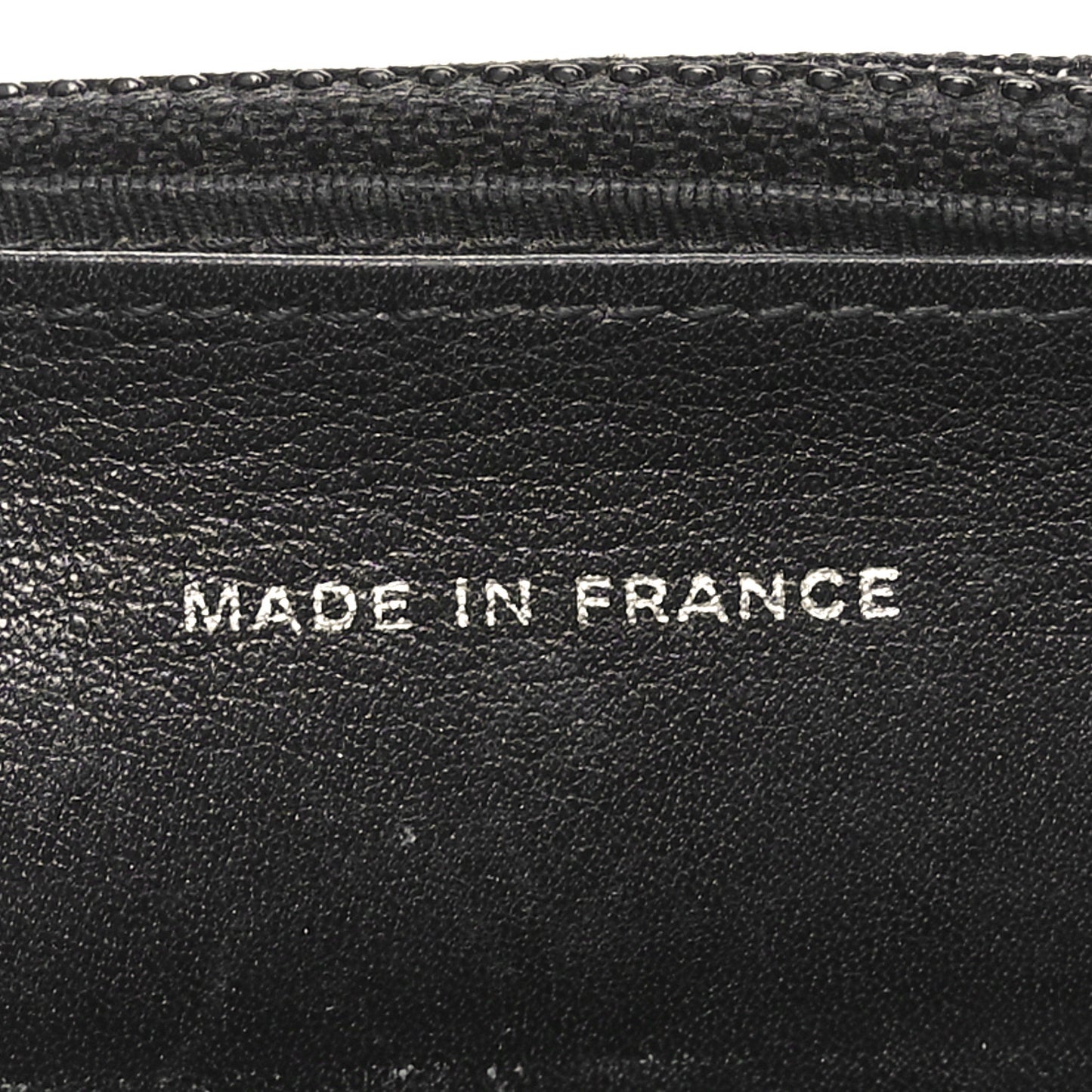 Patent Quilted Wallet On Chain WOC Black