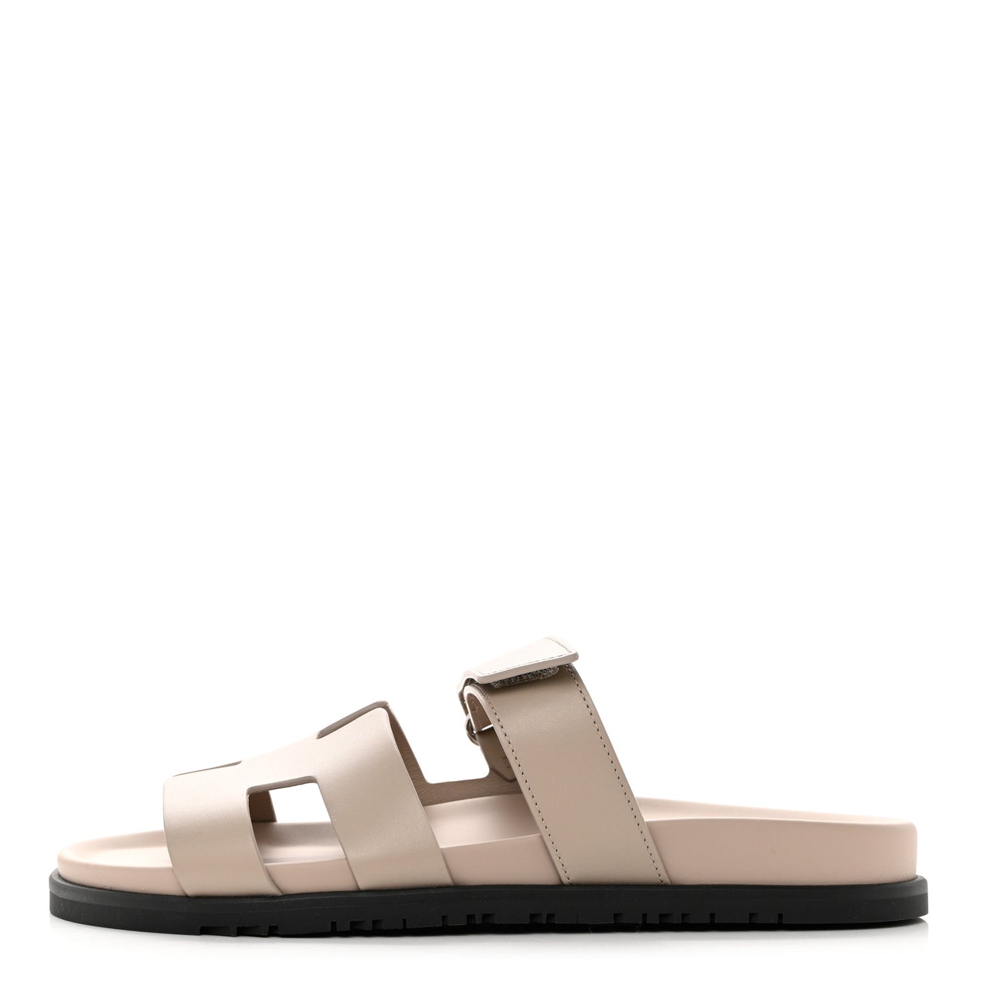 Calfskin Womens Chypre Sandals 41 Beige Mastic