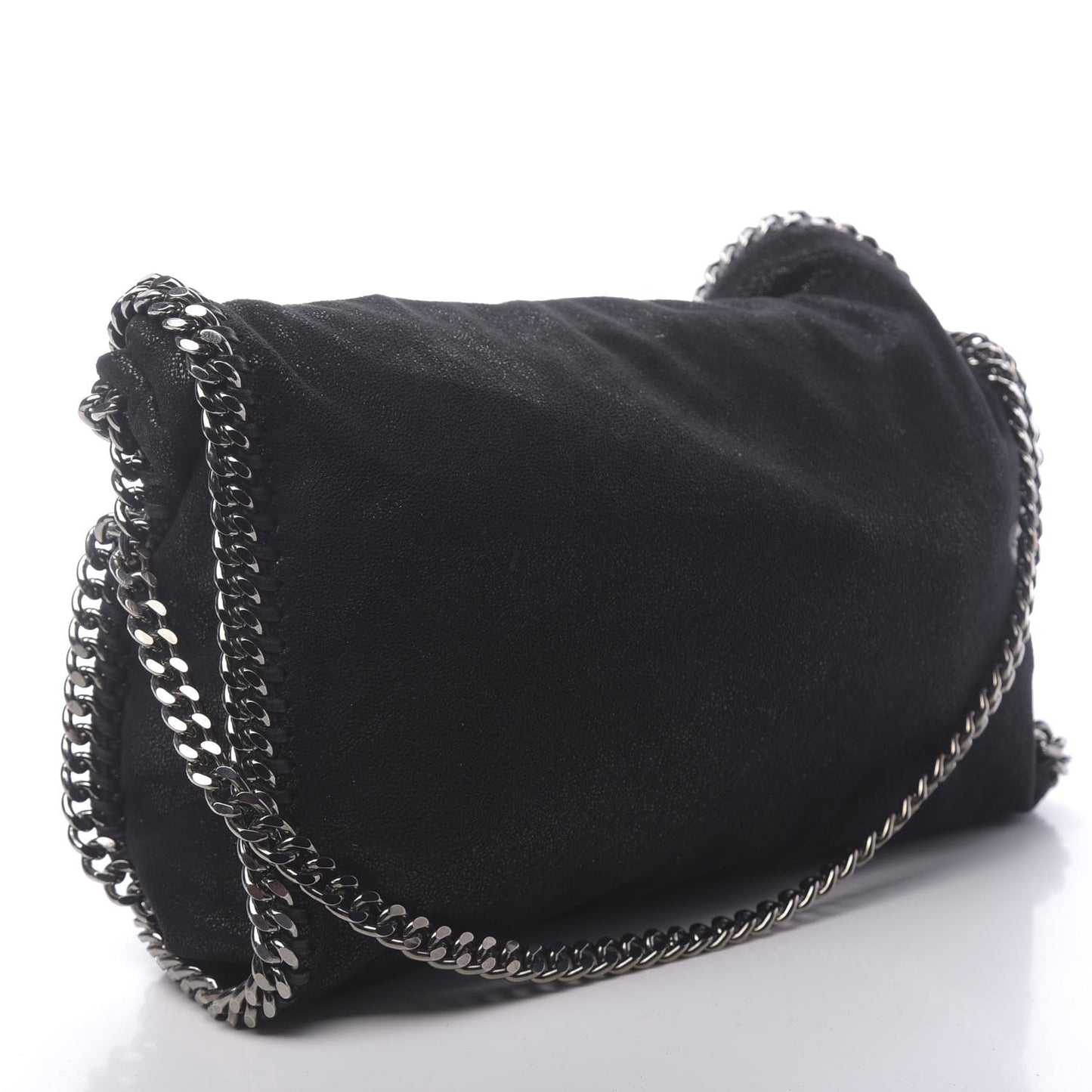 Shaggy Deer Falabella Fold Over Tote Black