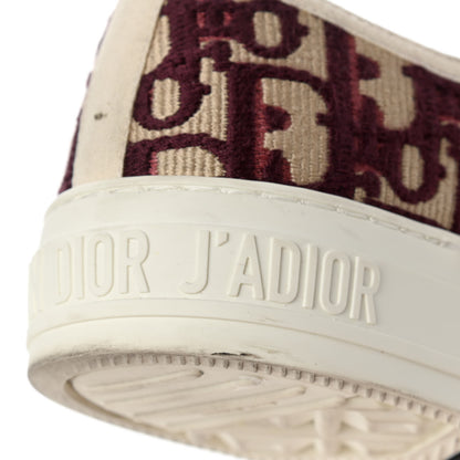 Christian Dior Canvas Oblique Walk'N'Dior Low Top Sneakers 37 Deep Amaranth 9 of 9