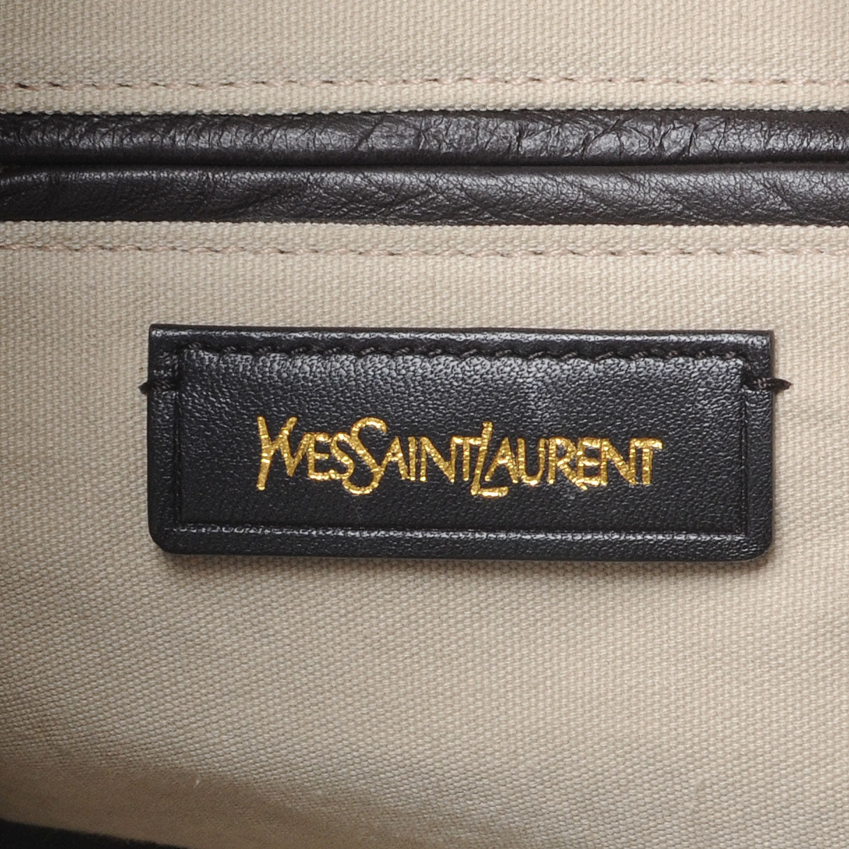 Saint Laurent Leather Rock Studded Roady Beige 6 of 7