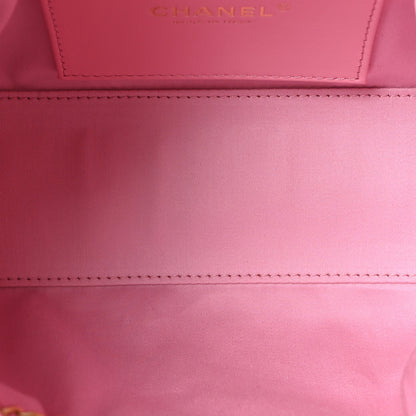 Chanel Caviar Quilted Mini Chanel 25 Handbag Pink 5 of 10