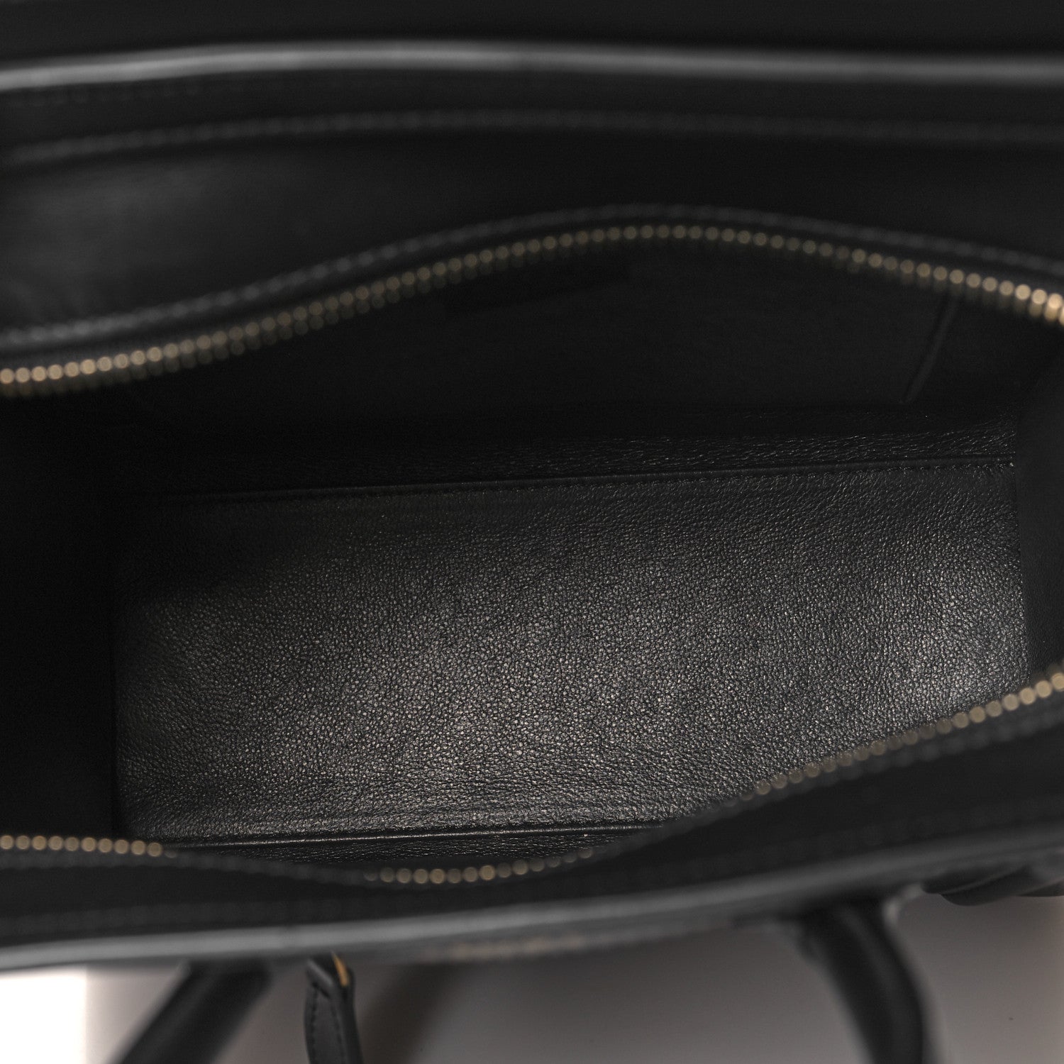 Celine Smooth Calfskin Nano Luggage Black 5 of 9