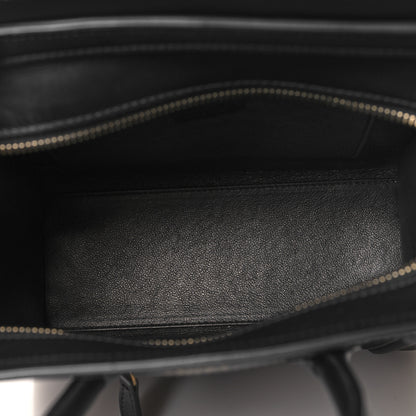 Celine Smooth Calfskin Nano Luggage Black 5 of 9