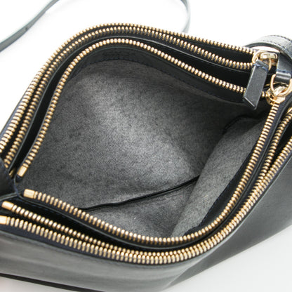 Celine Lambskin Large Trio Crossbody Bag Navy Blue 5 of 7