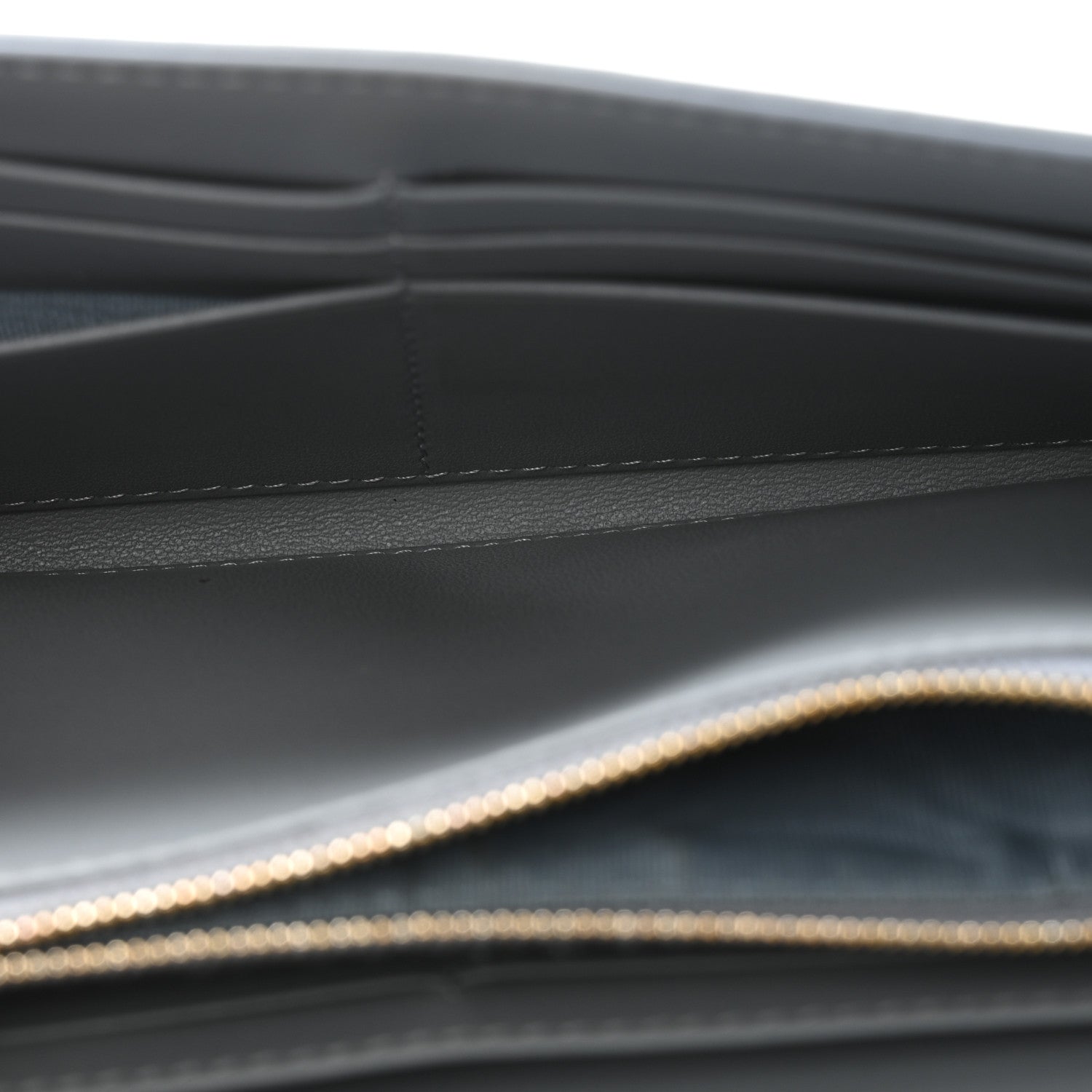 Christian Dior Supple Calfskin Cannage Caro Orchid Long Wallet Cloud Blue 5 of 12