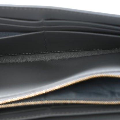 Christian Dior Supple Calfskin Cannage Caro Orchid Long Wallet Cloud Blue 5 of 12