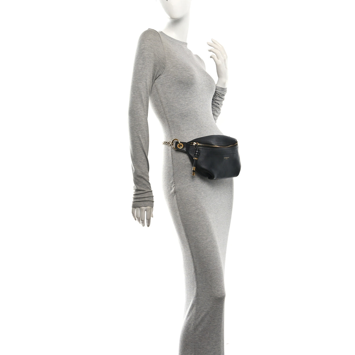 Givenchy Calfskin Whip Belt Bag Black 2 of 9