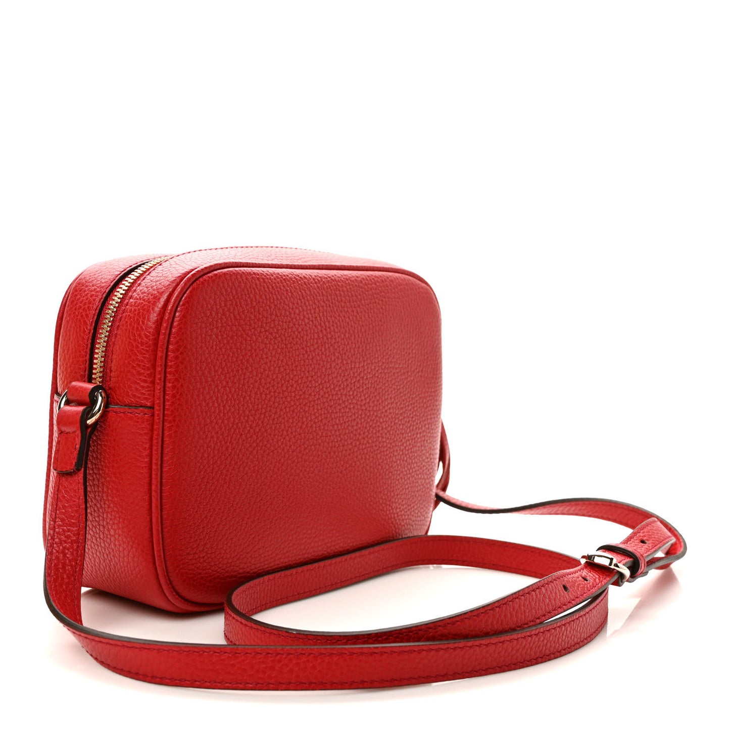 Pebbled Calfskin Small Soho Disco Bag Tabasco Red
