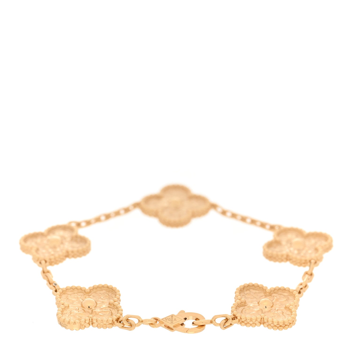Van Cleef & Arpels VAN CLEEF & ARPELS 18K Yellow Gold 5 Motifs Vintage Alhambra Bracelet 2 of 5