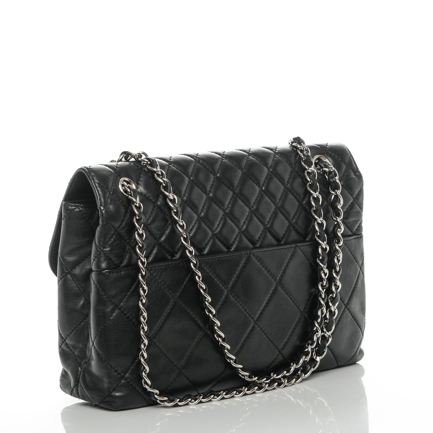 Calfskin Quilted In The Business Flap Bag Black