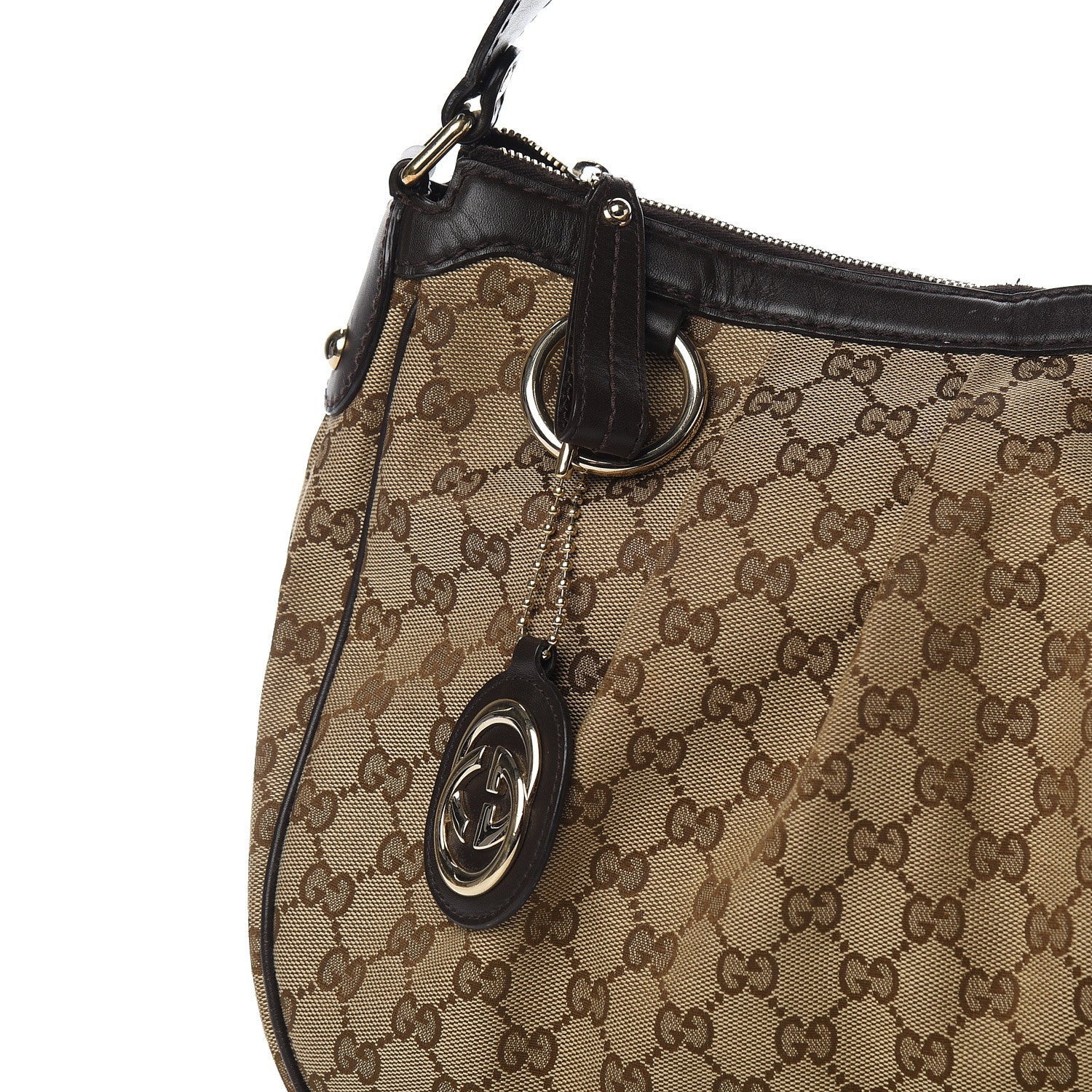 Gucci GG Monogram Medium Sukey Hobo Dark Brown 11 of 11