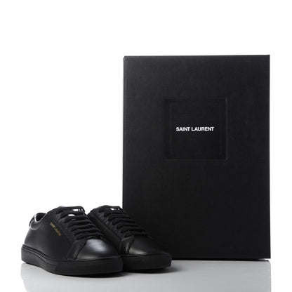 Saint Laurent Calfskin Andy Low Top Sneakers 36 Black 9 of 9