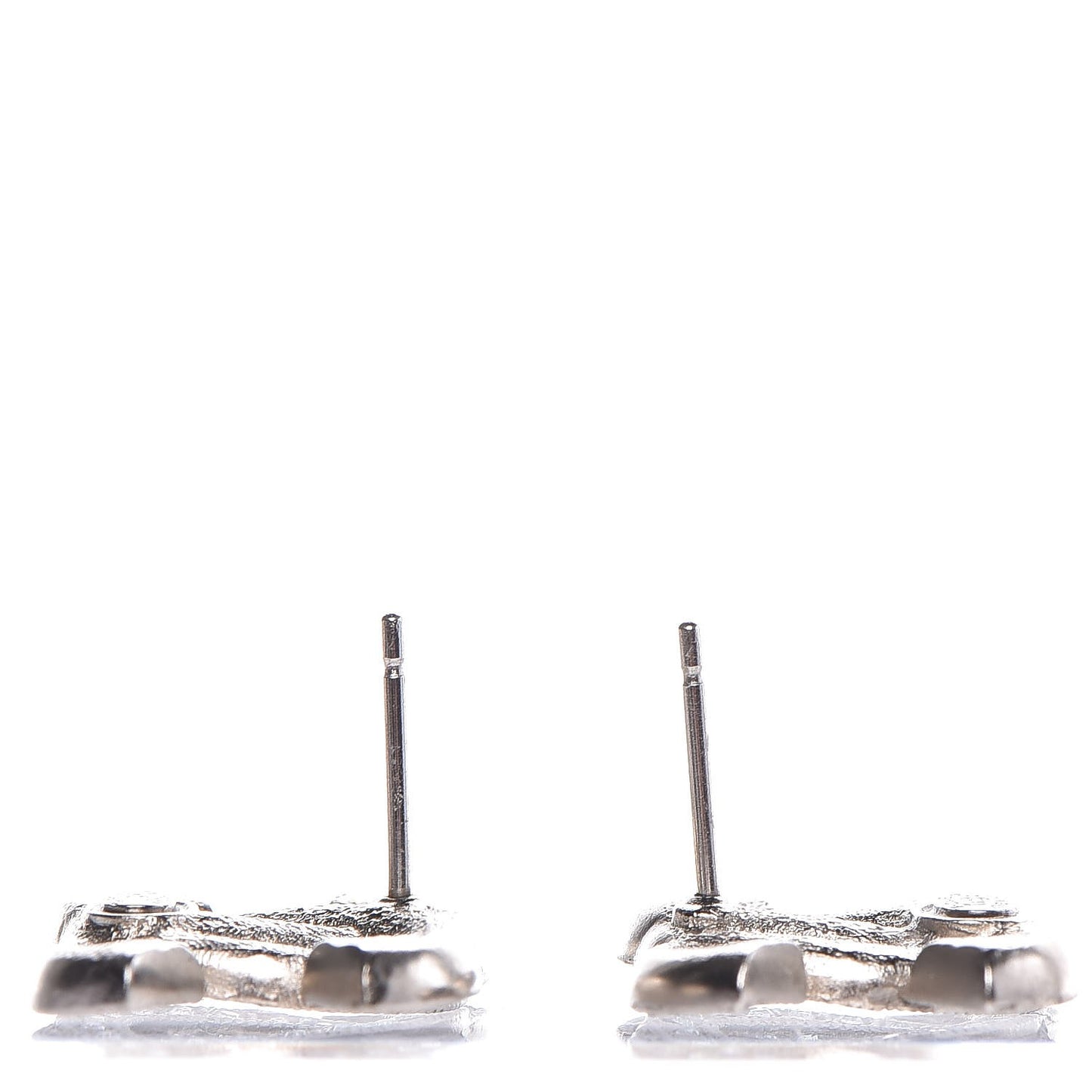 Crystal CC Earrings Silver