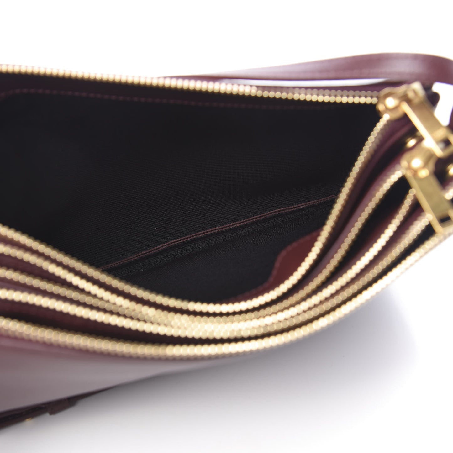 Lambskin Large Trio Crossbody Bag Burgundy