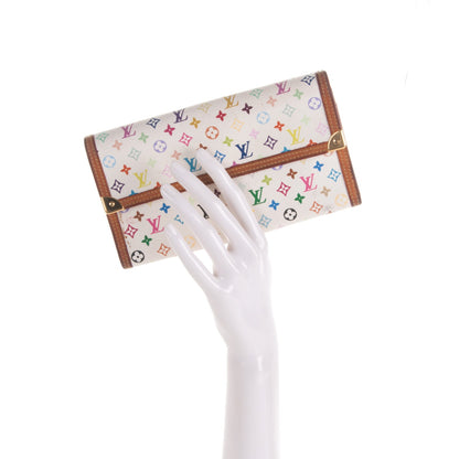 Louis Vuitton Monogram Multicolor Porte Tresor International Wallet White 2 of 8