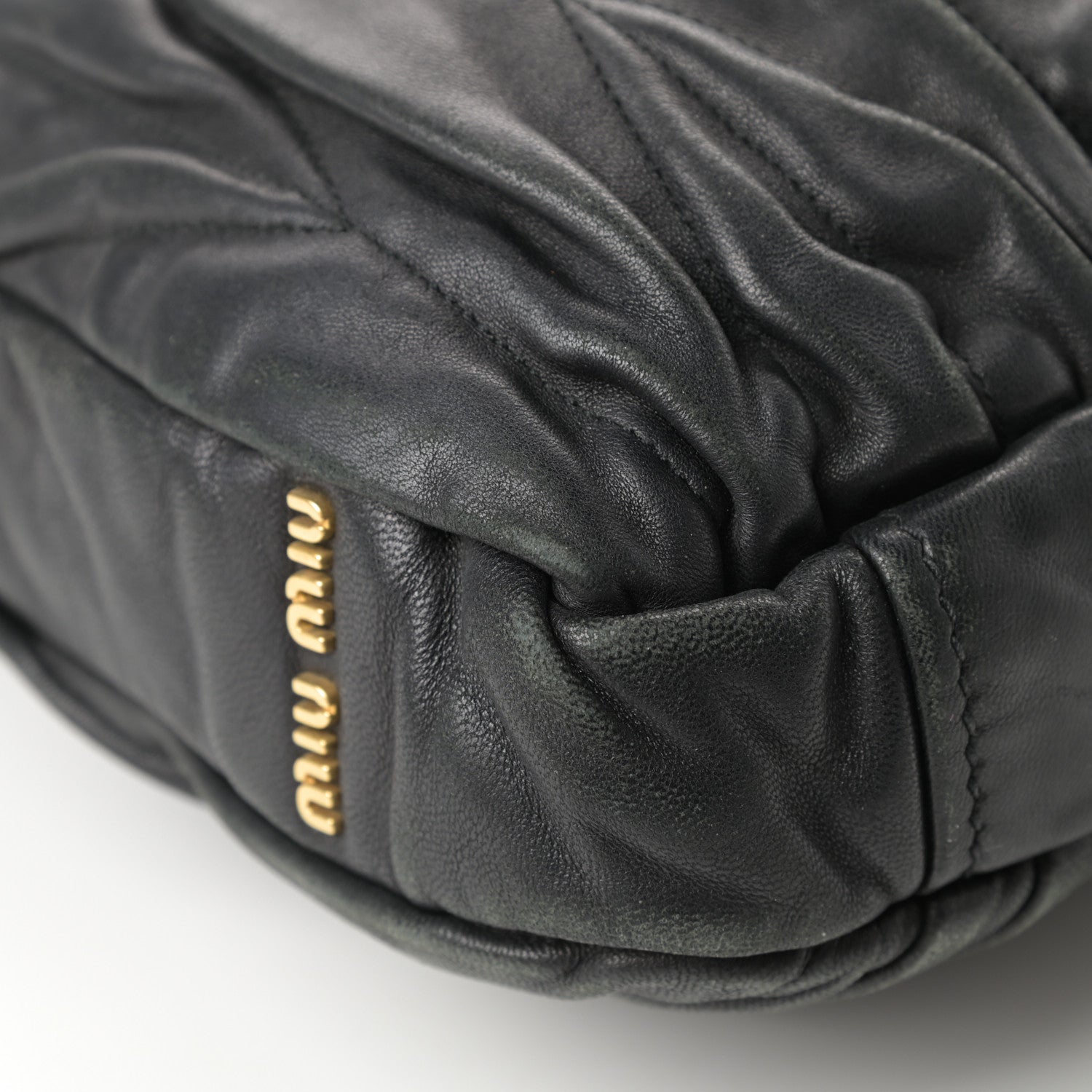 Miu Miu Nappa Matelasse Tote Black 10 of 23