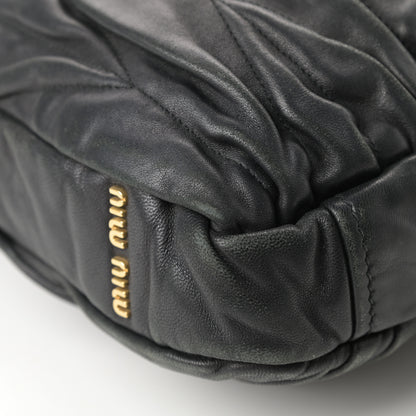 Miu Miu Nappa Matelasse Tote Black 10 of 23
