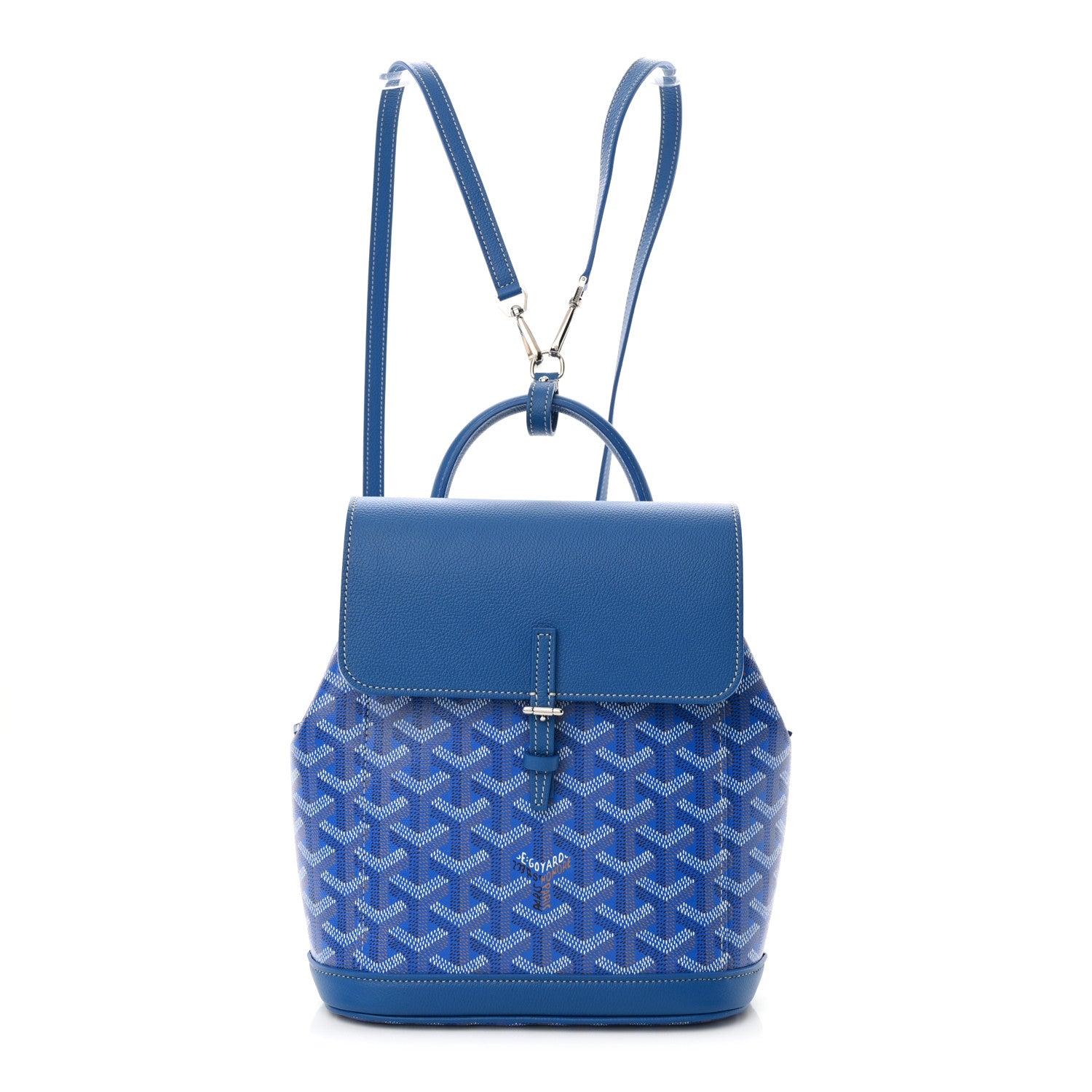 Goyard Goyardine Calfskin Mini Alpin Backpack Sky Blue 1 of 9