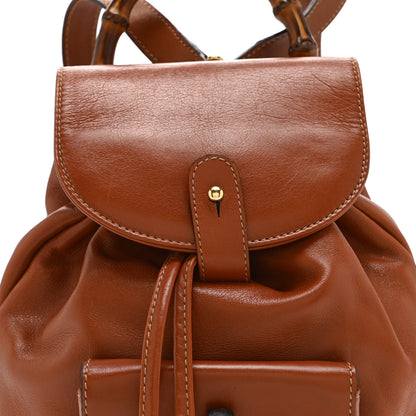 Gucci Calfskin Bamboo Mini Backpack Brown 8 of 10