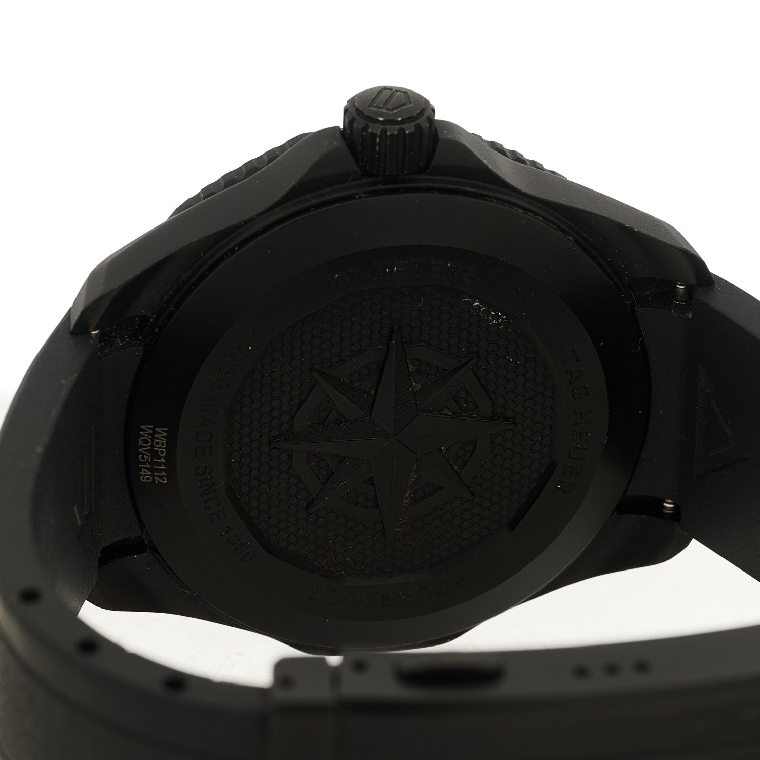 Tag Heuer Stainless Steel Rubber 40mm Aquaracer Professional 200 Solargraph Quartz Watch Black WBP1112 3 of 4