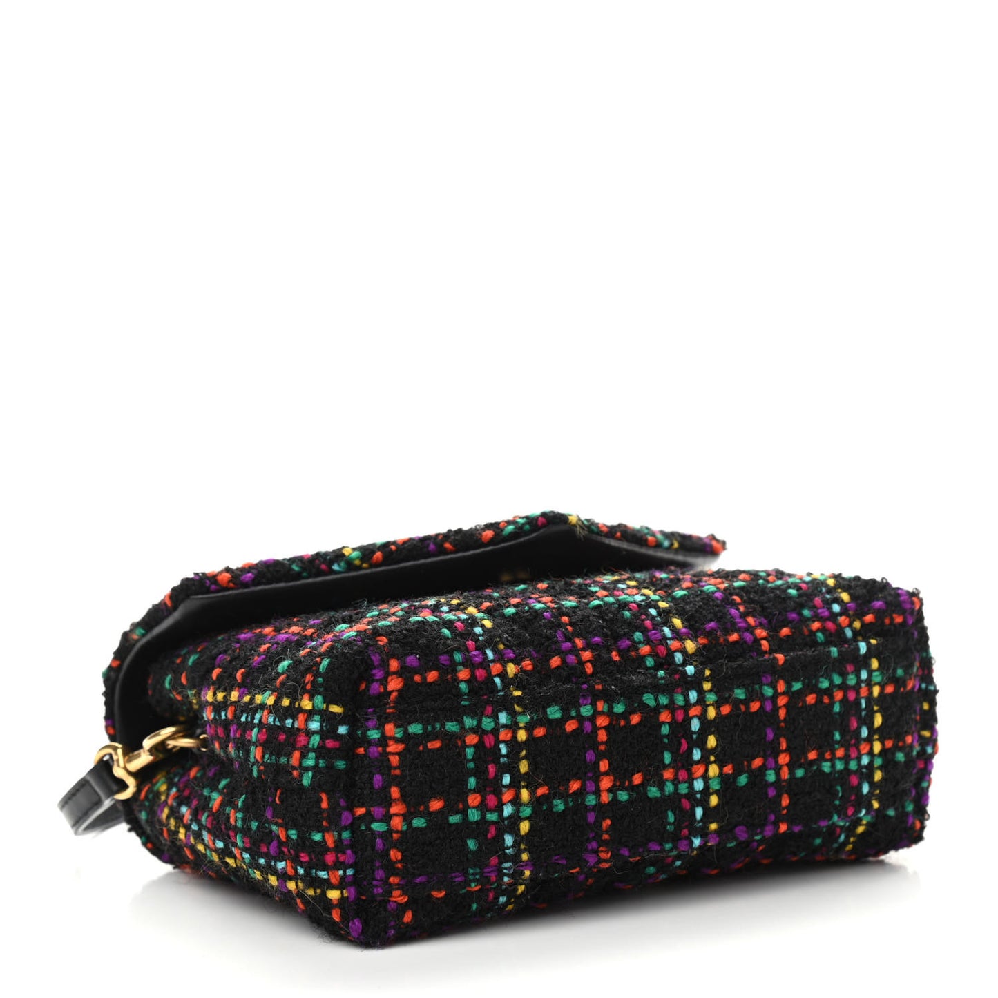 Tweed Toy Loulou Shoulder Bag Black