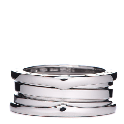Bulgari 18K White Gold B.Zero1 Three-Band Ring 54 6.75 3 of 5