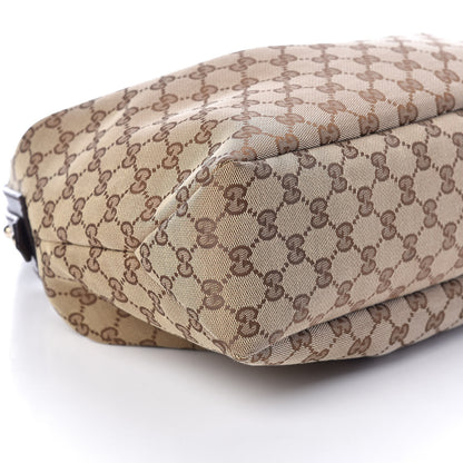 Gucci Monogram Medium Horsebit Chain Hobo Dark Brown 8 of 10