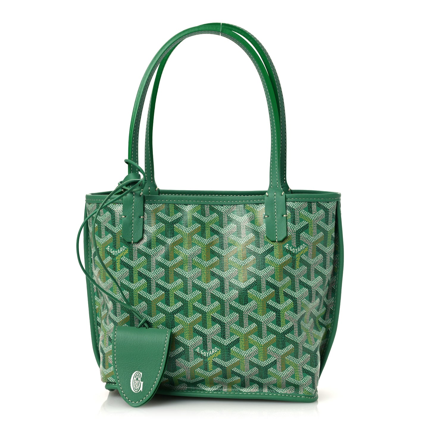 Goyardine Reversible Mini Anjou Meadow Green