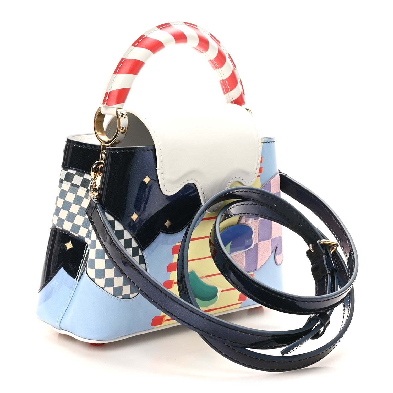Louis Vuitton LV X ZIPING WANG Calfskin Patchwork Mini Artycapucines Multicolor 4 of 11