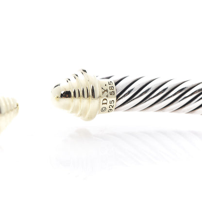 David Yurman Sterling Silver 14K Yellow Gold 5mm Cable Classics Bracelet 4 of 4