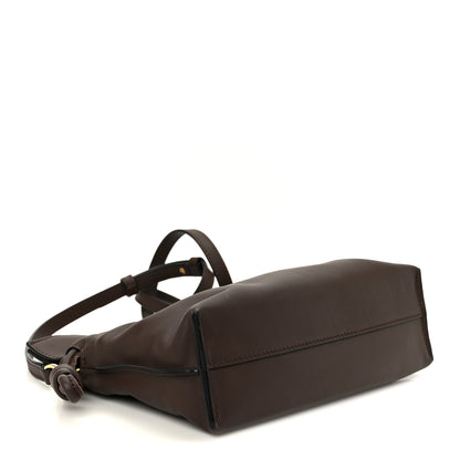 Loewe Nappa Flamenco Knot Clutch Chocolate 4 of 10