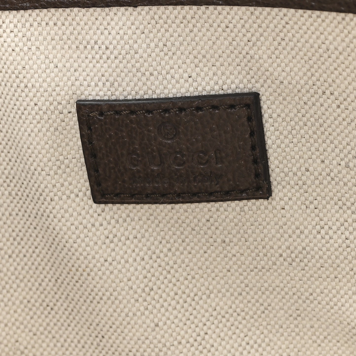 GG Supreme Monogram Textured Calfskin Small Ophidia Shoulder Tote Bag Beige Ebony New Acero