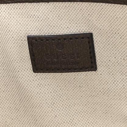Gucci GG Supreme Monogram Textured Calfskin Small Ophidia Shoulder Tote Bag Beige Ebony New Acero 6 of 10