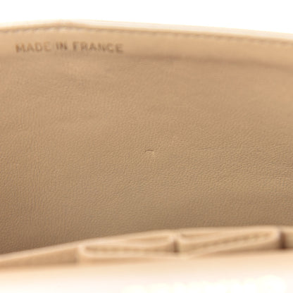 Chanel Lambskin Quilted Medium Double Flap Beige 19 of 23