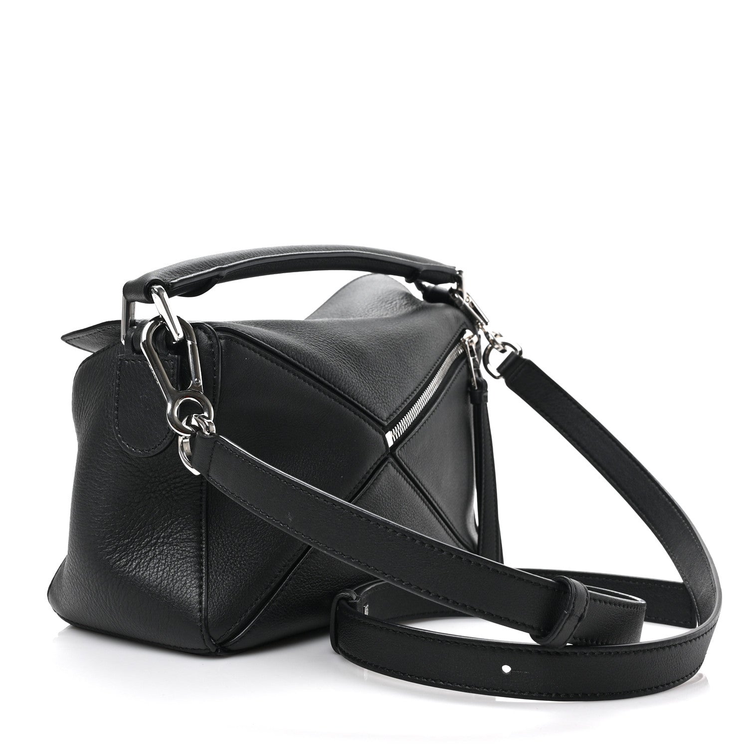 Loewe Calfskin Small Puzzle Bag Black 3 of 9