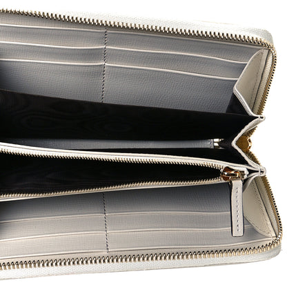 Gucci GG Supreme Monogram Azalea Calfskin Horsebit 1955 Zip Around Wallet Beige Ebony Mystic White 6 of 7