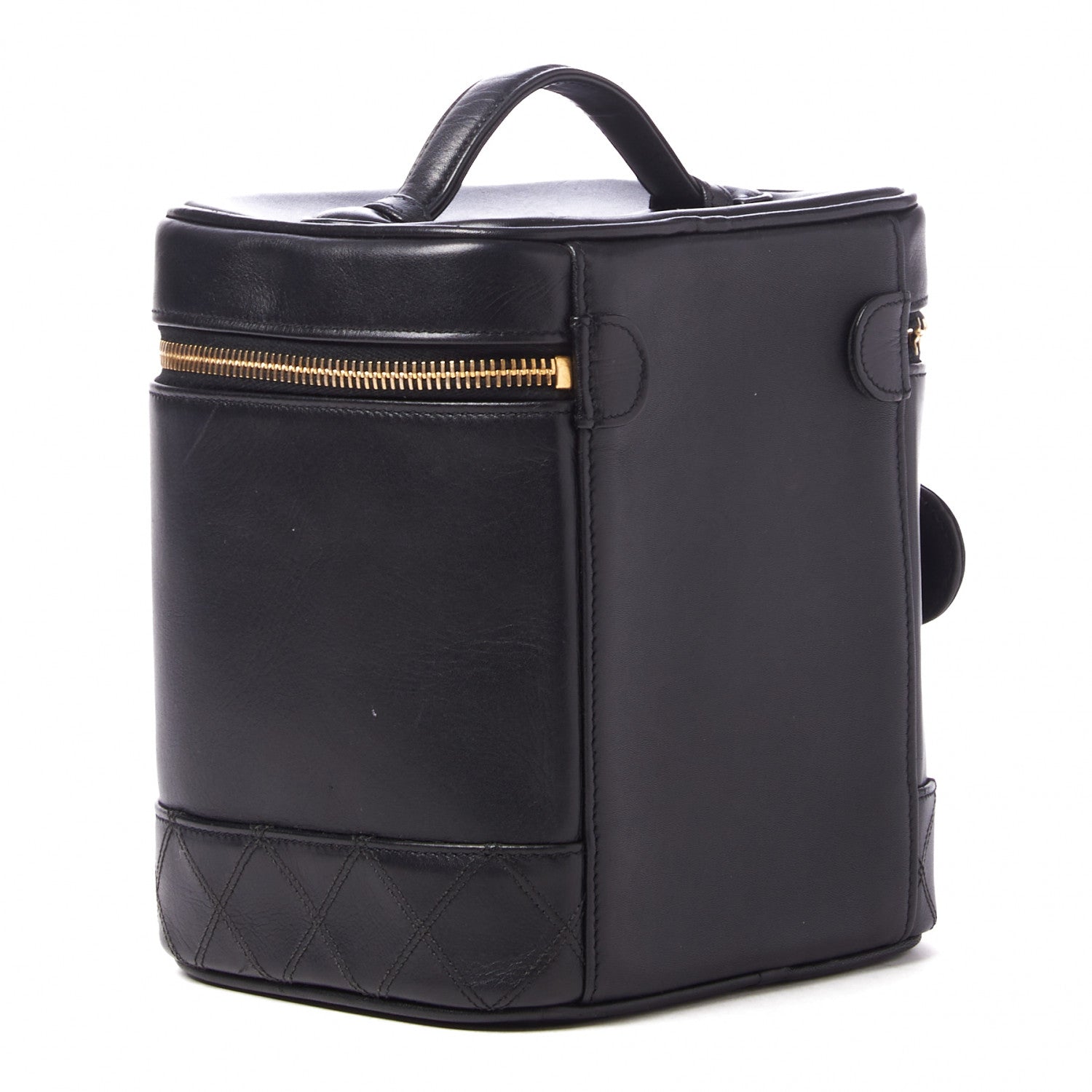 Chanel Lambskin Vanity Cosmetic Case Black 2 of 8