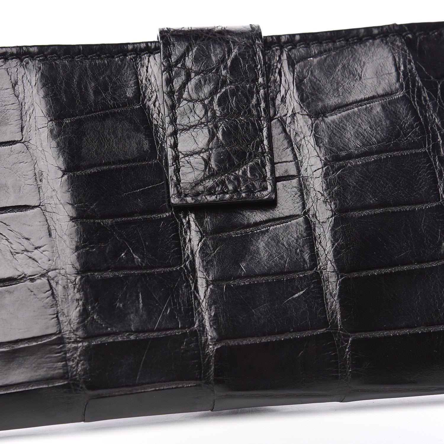 Burberry Alligator Continental Wallet Black 11 of 11