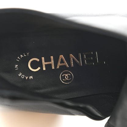Chanel Mixed Fibers Lambskin Patent Calfskin Convertible High Boot 39 Black 15 of 17