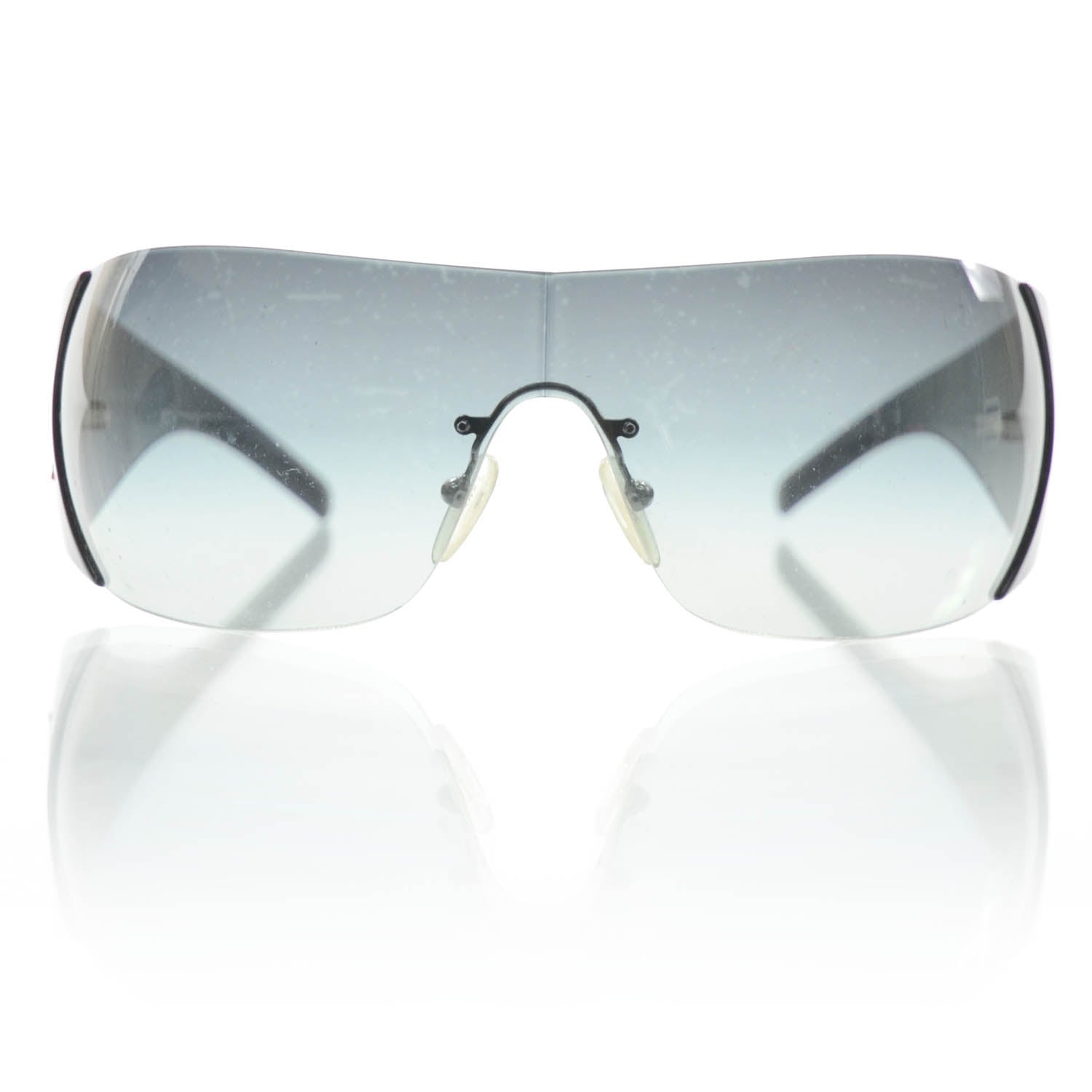 Prada Logo Sunglasses SPR 16H Black 2 of 7