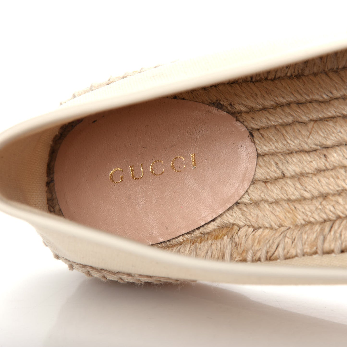 Canvas Logo Espadrilles 40.5 Greggio White