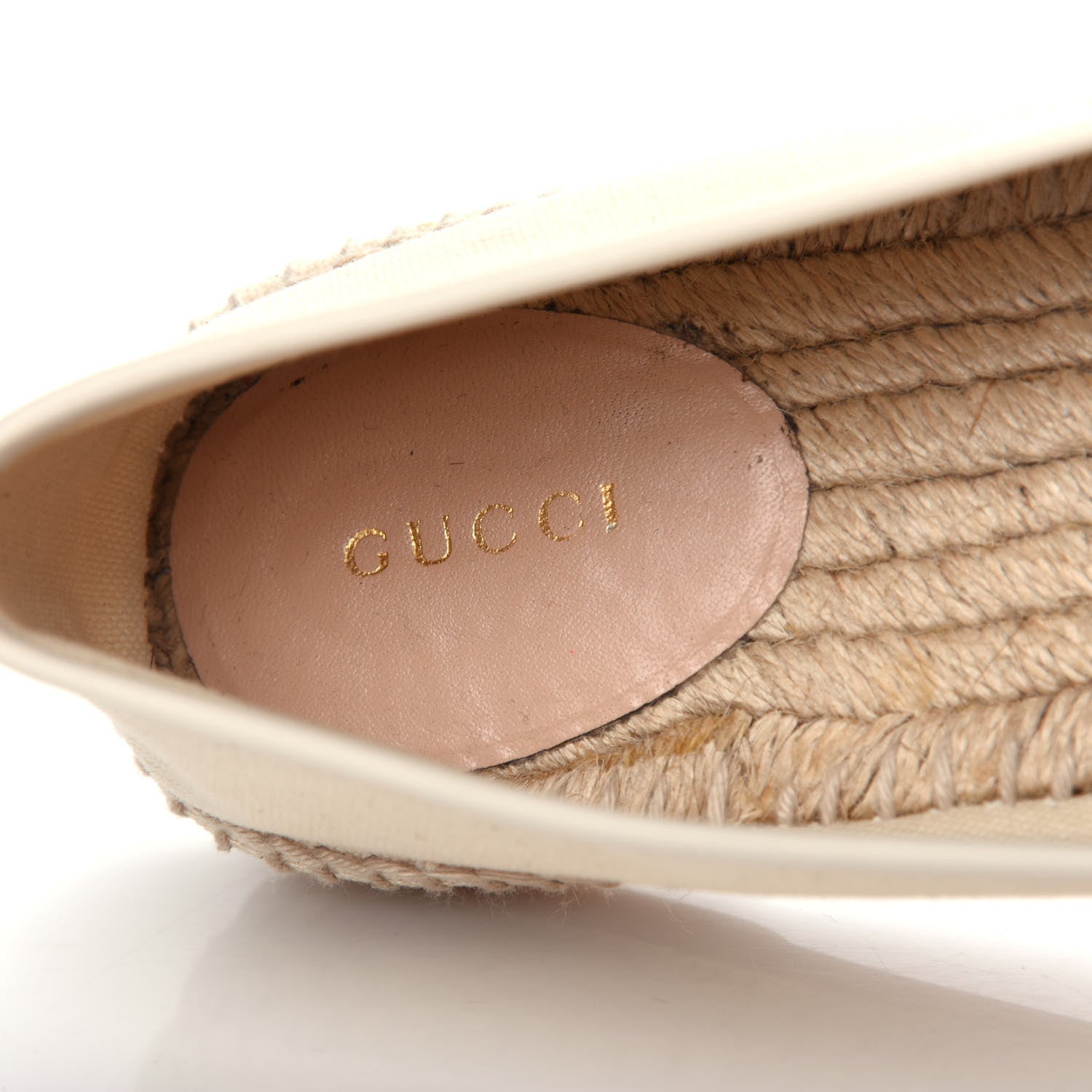 Gucci Canvas Logo Espadrilles 40.5 Greggio White 8 of 11